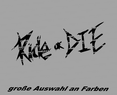 Ride die aufkleber - ride,