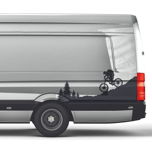 Aufkleber berge mountainbike - aufkleber,
